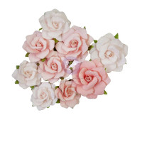 Красиви Рози в Светло Розови Цветове, 9 Части
