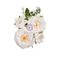 Бели Цветя "Porcelain Florals ", 6 Части